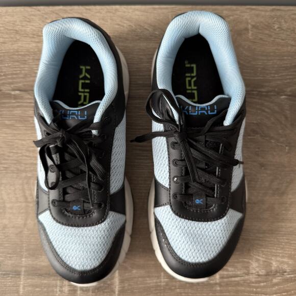 KURU Quantum 2 Athletic Shoes Womens Size 9.5 Black Blue KURUCLOUD Sneaker - Picture 3 of 11
